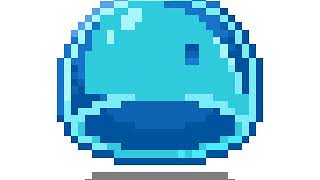 Blue Slime Pixel Coloring