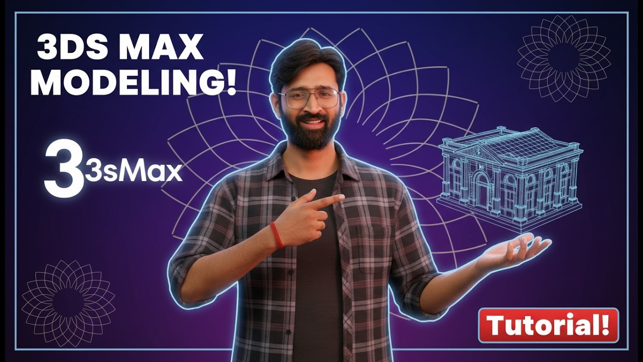 3ds Max Modeling Tutorial 🔥 Beginner to Advanced | Learn 3D Modeling in ...