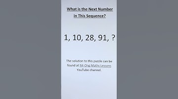 What is the Next Number in This Sequence?
