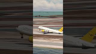 beautiful view of airplanes when landing eps.385