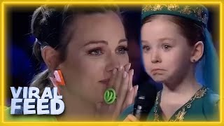 Heart Wrenching Audition Sees Ukrainian Refugee Win Golden Buzzer! | VIRAL FEED