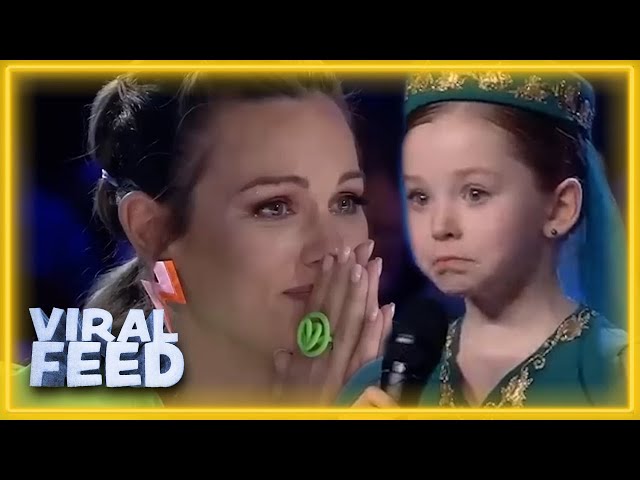 Heart Wrenching Audition Sees Ukrainian Refugee Win Golden Buzzer! | VIRAL FEED class=