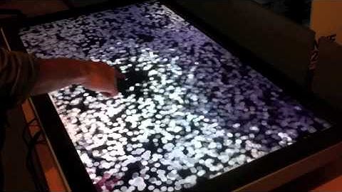 ELO Touch  + openFrameworks Particle Engine