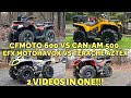 CFMoto CForce 600 vs Can-Am 500 | EFX Motohavok vs Terache Aztex | 2021 Ends With Blown Axles!