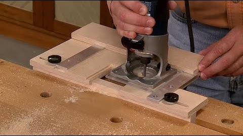 Shop-Built Adjustable Hinge Mortising Jig