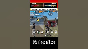 AWM vs M82B Sniper Ability Test 🔥 Free Fire Comparison 🥵 Which One Is Best? 🤔" #freefire #shorts