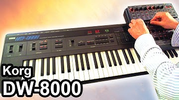 KORG DW 8000 - Ambient Space Music Soundscape 【SYNTH DEMO】