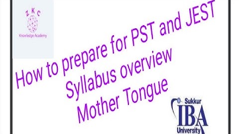 PST and JEST test preparation 3