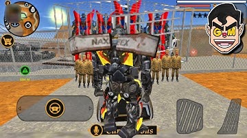 TRANSFORMER CAPTURED ARMY BASE | Vegas Crime Simulator - Gameplay (Android/iOS)