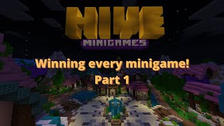 Winning every minigame on the Hive! Part 1 - Minecraft Bedrock