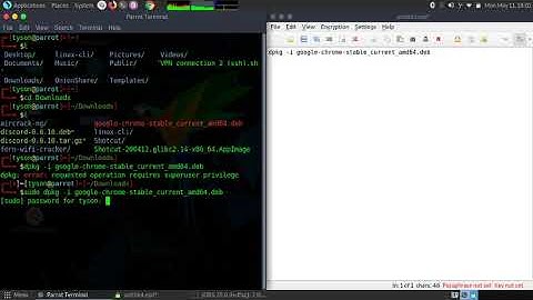 how to install google chrome on parrot os