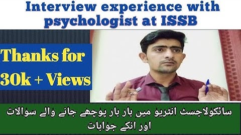 My Interview with Psychologist at ISSB| Frequently asked questions in ISSB psychologist Interview