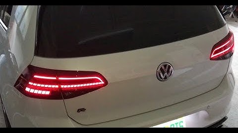 Golf MK7.5 Facelift Dynamic LED Tail Lights with Harness Installation