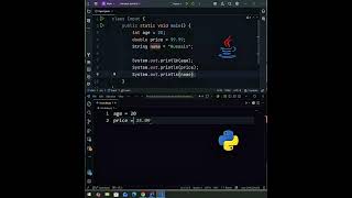 Java vs Python: Variables 🤯 | What's the Difference #Shorts #Java #Python