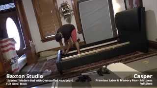 Amazon's Baxton Studio Bed | FAST-forwarded Unboxing and Assembly | Feat. Casper Matress
