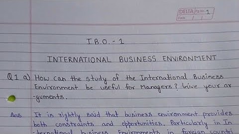 IBO 01 solved Assignment 2021-22| IBO 01 IGNOU solved handwritten Assignment 2021-22| M.COM 2021-22