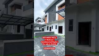 4 Bedroom Semidetached Duplex for sale in Orchid Road Lekki #lekkiajahikoyi #shorts #usa #lagoshomes