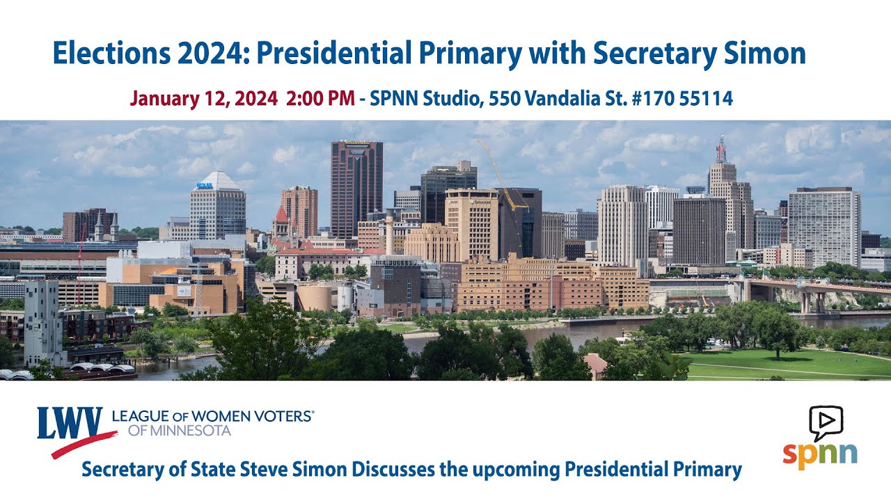 Elections 2024 Presidential Primary with Secretary Simon YouTube