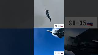 Su-35 vs Su-57: Ultimate Super-Maneuverability Battle | Sukhoi Showdown #shorts