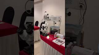 Surgical ENT Microscope table top Model. Display in Delhi event . #surgicalmicroscope #ENT