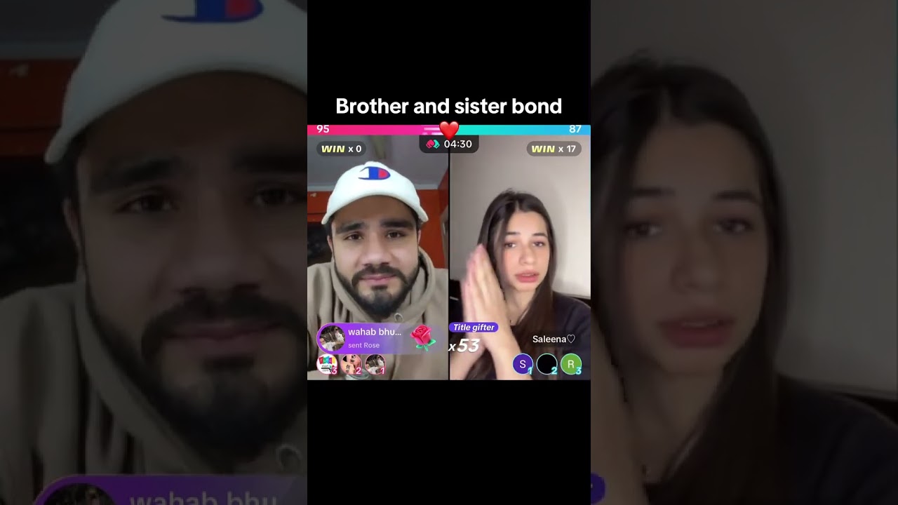 Bhai and bhen❤️😍@Saleena♡ @Salman Haider 