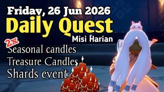 Sky Daily Quest today - Vault of Knowledge 26 jun 2026 | Sky Children of the Light | Sandwichies Ch screenshot 3