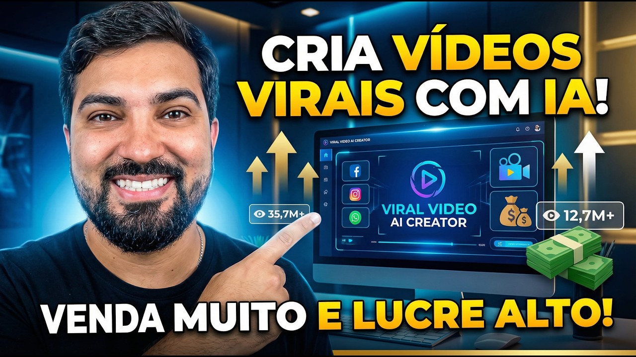 A MELHOR Plataforma de IA Para Criar Vídeos Virais + Imagens Realistas