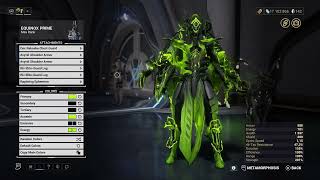 warframe 2nd skin EQUINOX PRIME fashion frame detailed