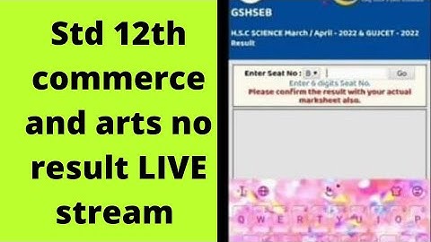 Std 12th Commerce And Arts Result Check Online 4-6-2022