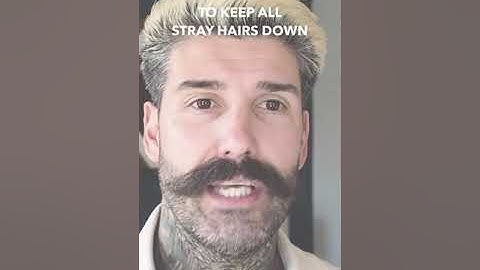 How To Style A Handlebar Mustache. #shorts