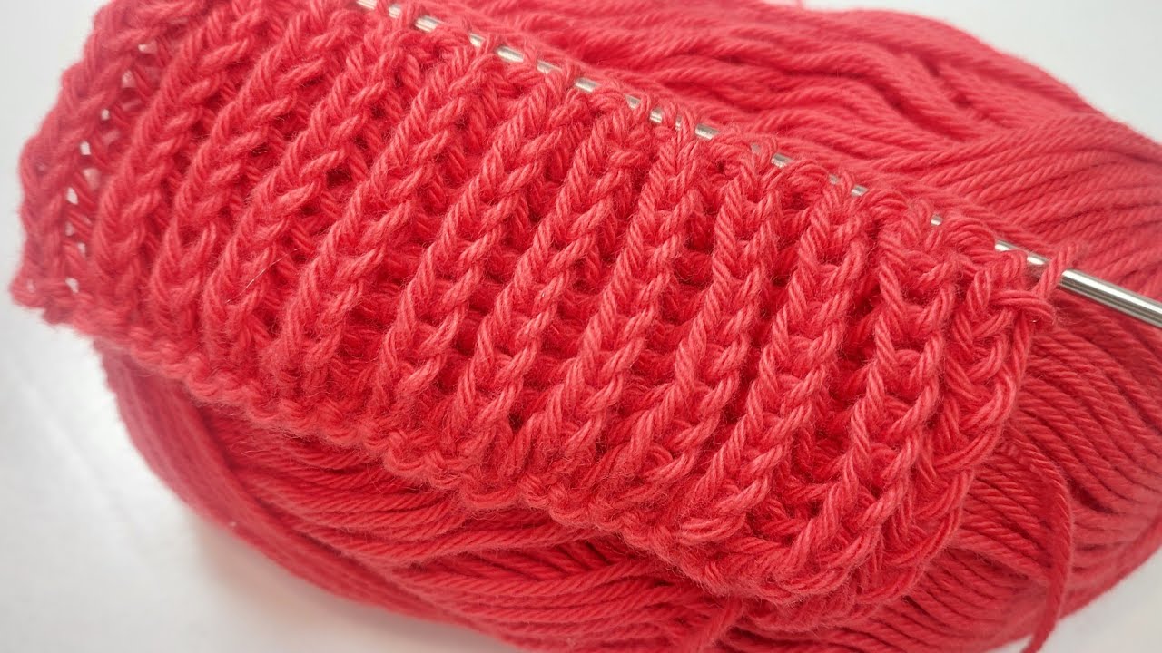 !Punto Inglés a dos agujas! punto fácil a calceta