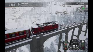 [TRAIN SIM WORLD 2] Winter Descent on the Arosa Line