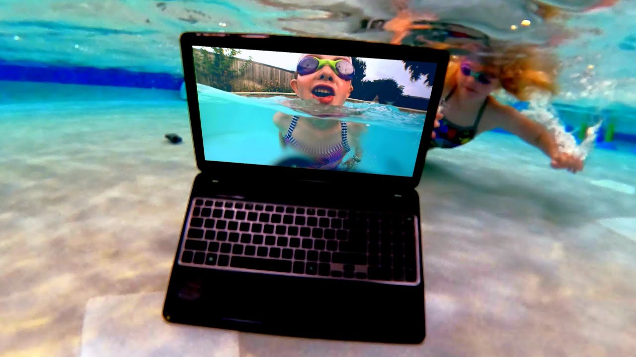 Laptop Computer Underwater - YouTube