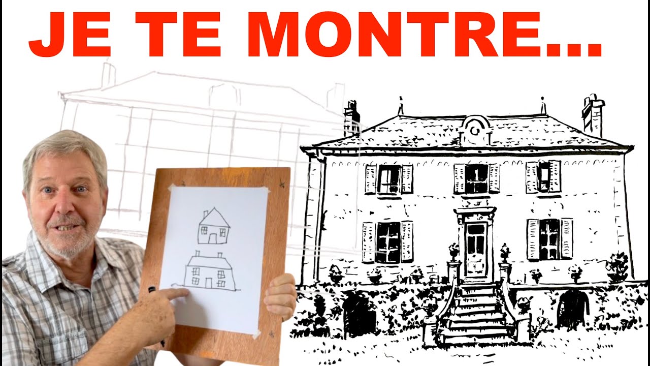Comment dessiner une MAISON de FACE !