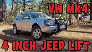 VW MK4 GOLF/JETTA 4 INCH JEEP LIFT