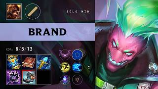 Brand Mid vs Syndra - EUW Master Patch 26.15