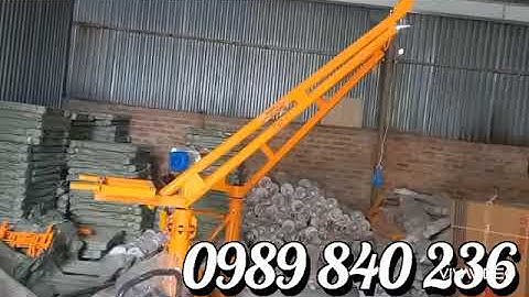 KHUNG CẨU XOAY, CẦN TRỤC CẨU XOAY 360, CẨU MINI 500KG.KHUNG CẨU XOAY  KẾT HỢP TỜI SIÊU NHANH 500KG