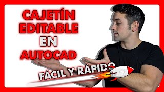 🔴 Cómo HACER CAJETÍN EDITABLE en AUTOCAD 🔥 INSERTA el cajetín en un segundo 🔥 (MARCO en AUTOCAD)