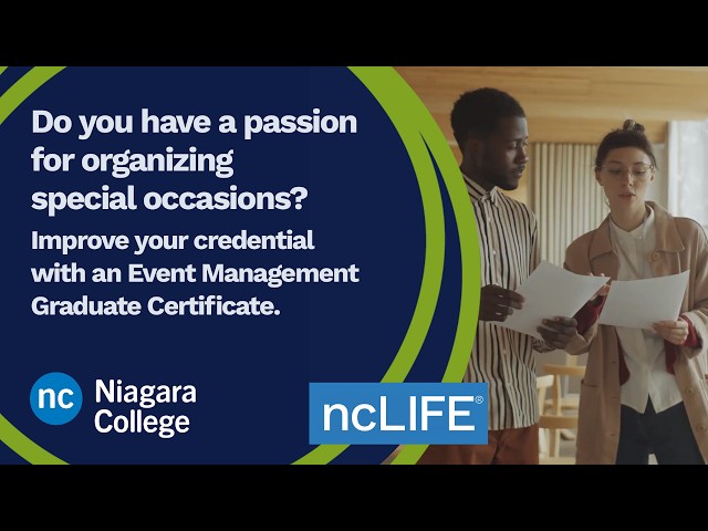 Turn your passion for planning into a professional career | Event Management at Niagara College