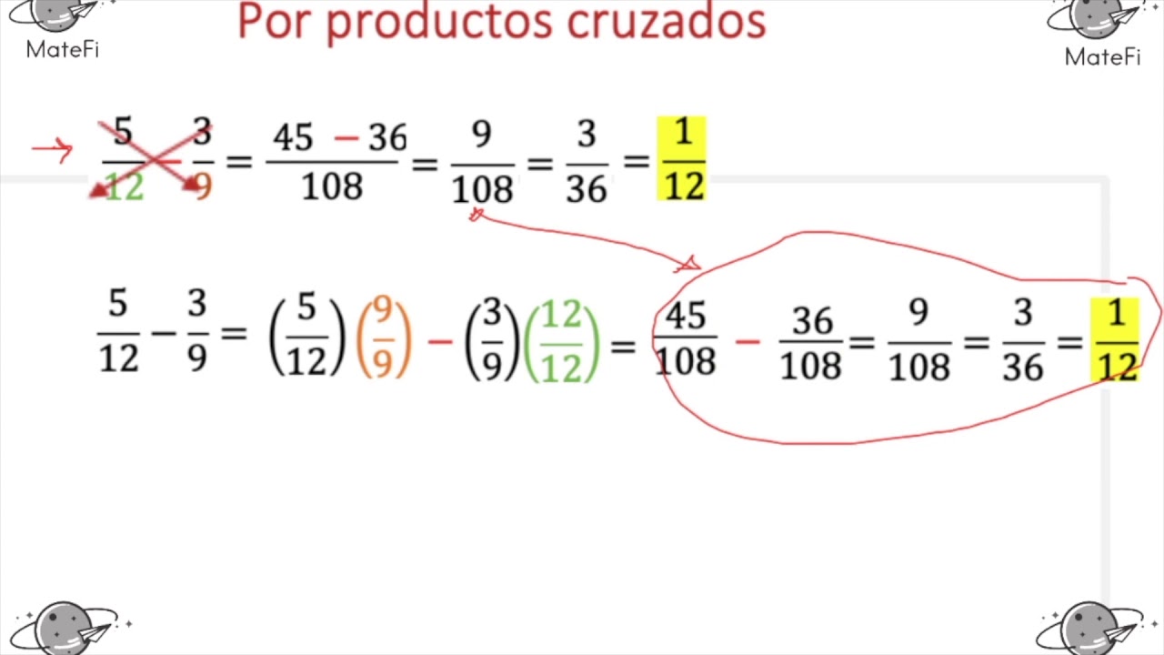+Suma y resta de Fracciones con diferente denominador