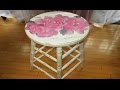 DIY Fairy Rose Decoupage Shabby Chic Stool DIY Fairy Rose Decoupage Shabby Chic Stool