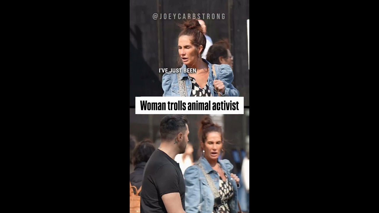 Woman trolls animal activist, but didn't expect this response