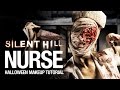 Silent Hill nurse Halloween makeup tutorial