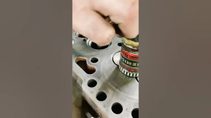 #valve job or #grinding on #cummins engine cylinder head