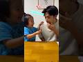 【検証】パパのベロがいきなり取れたら２歳児息子はどんな反応するのか！？ #shorts