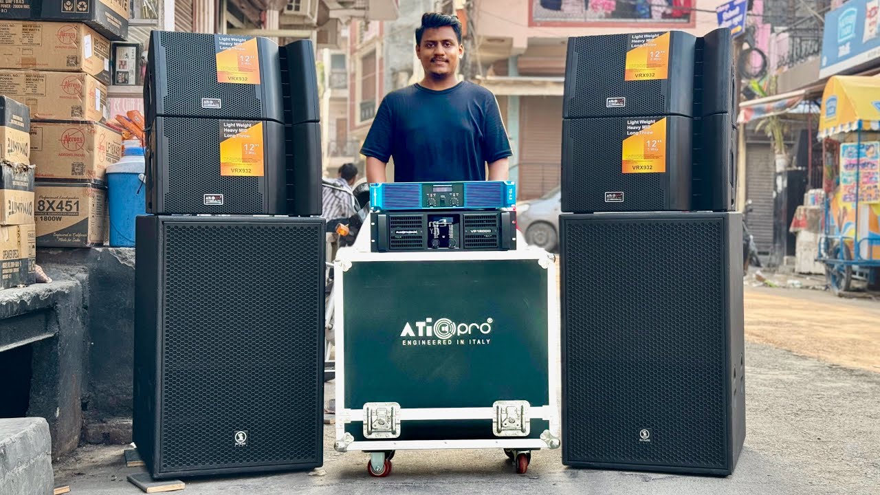 Mini Dj Setup 4 Line Array VRX 2 Bass Ultra Sub For Home Party,Gym,School