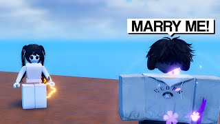 I Found The Biggest SIMP In Roblox Blade Ball (HE TRIED TO MARRY HER)