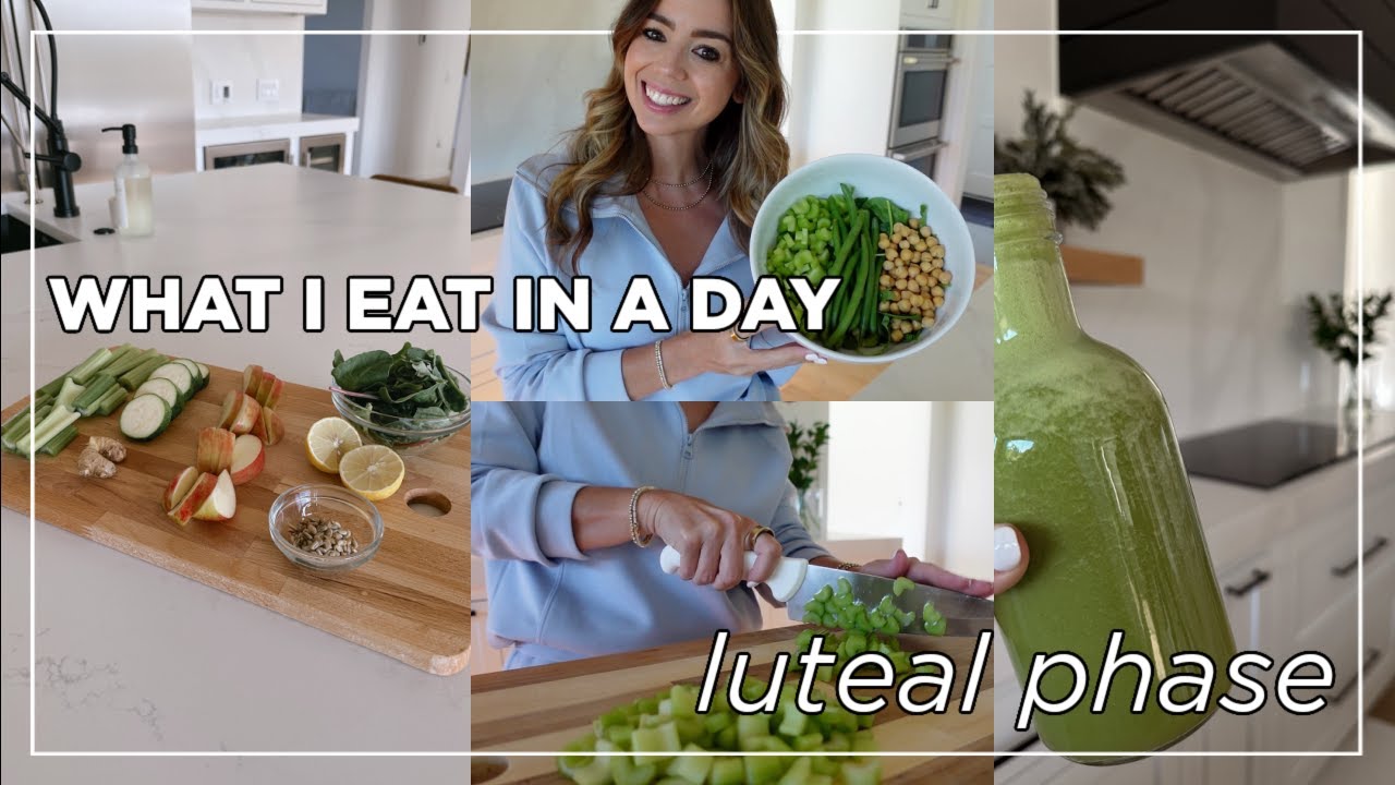 WHAT I EAT IN A DAY Balance Hormones Naturally (LUTEAL PHASE) 