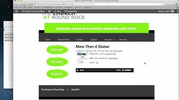 Uploading Sermons with Sermon Manager for Wordpress