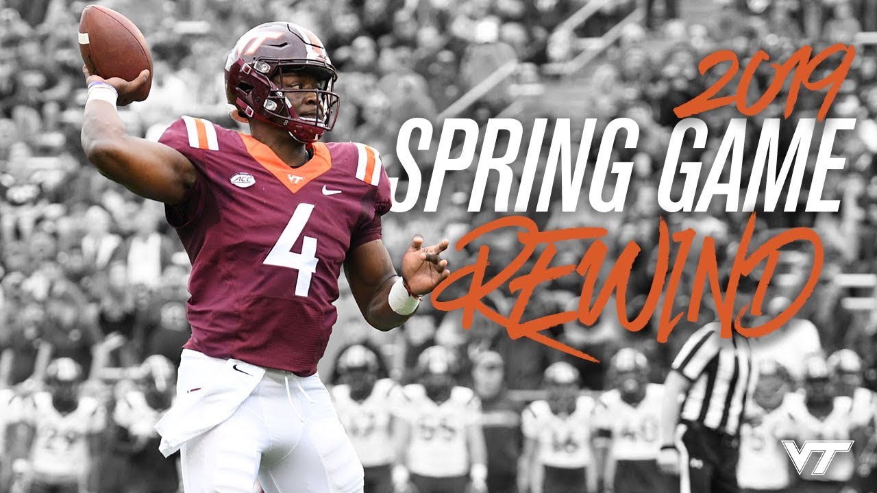 Game Rewind - Football Spring Game 19 - YouTube